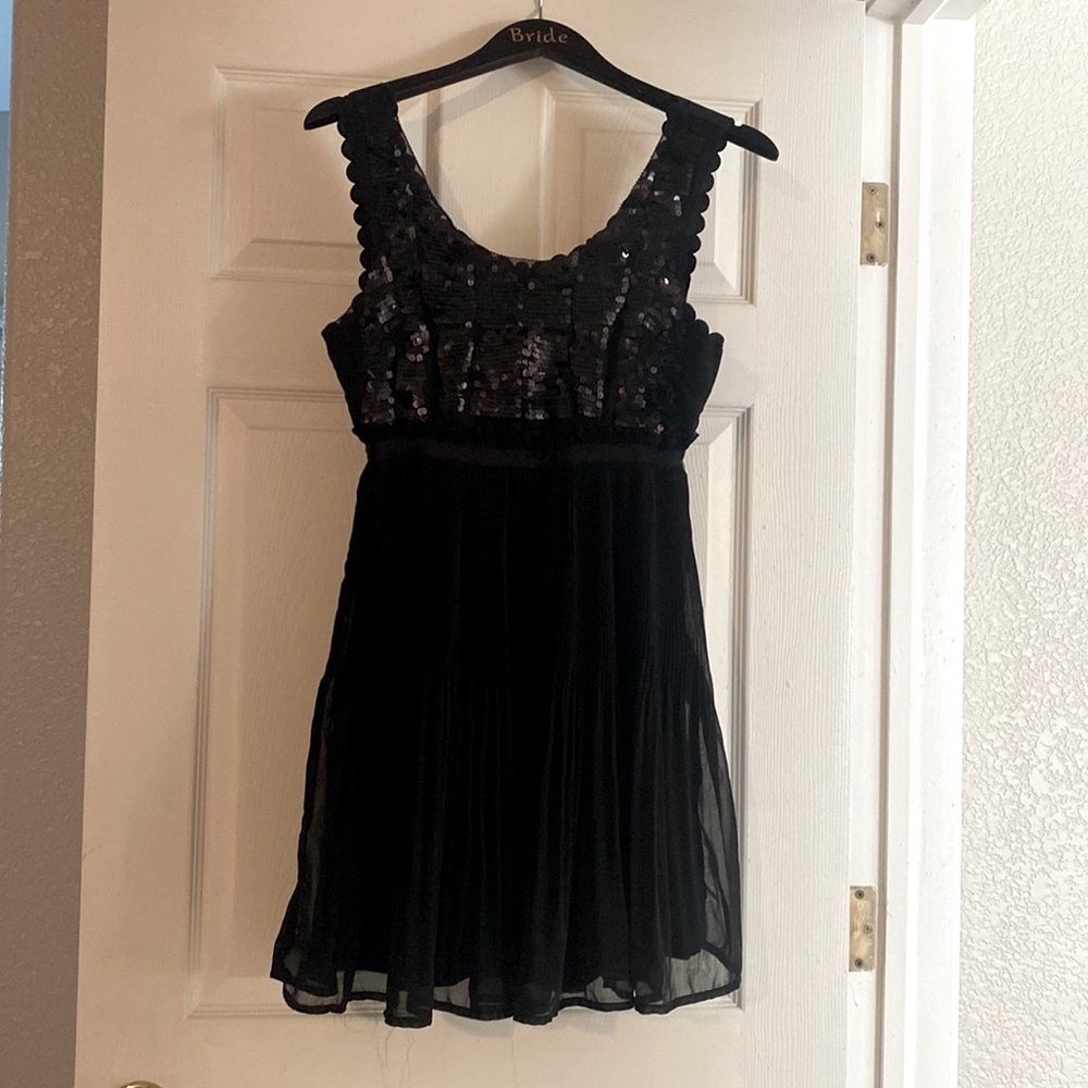 Black sequin dress